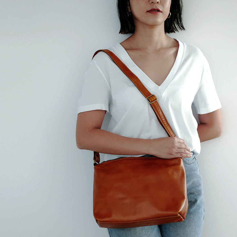 Elvira Full Grain Shoulder Bag