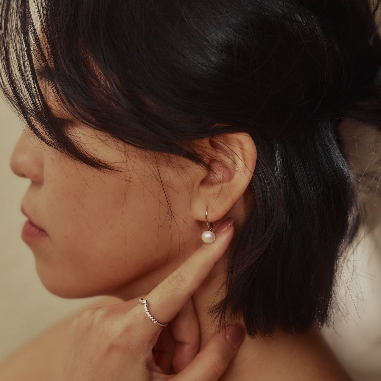 Aurelia French Pearl Earrings