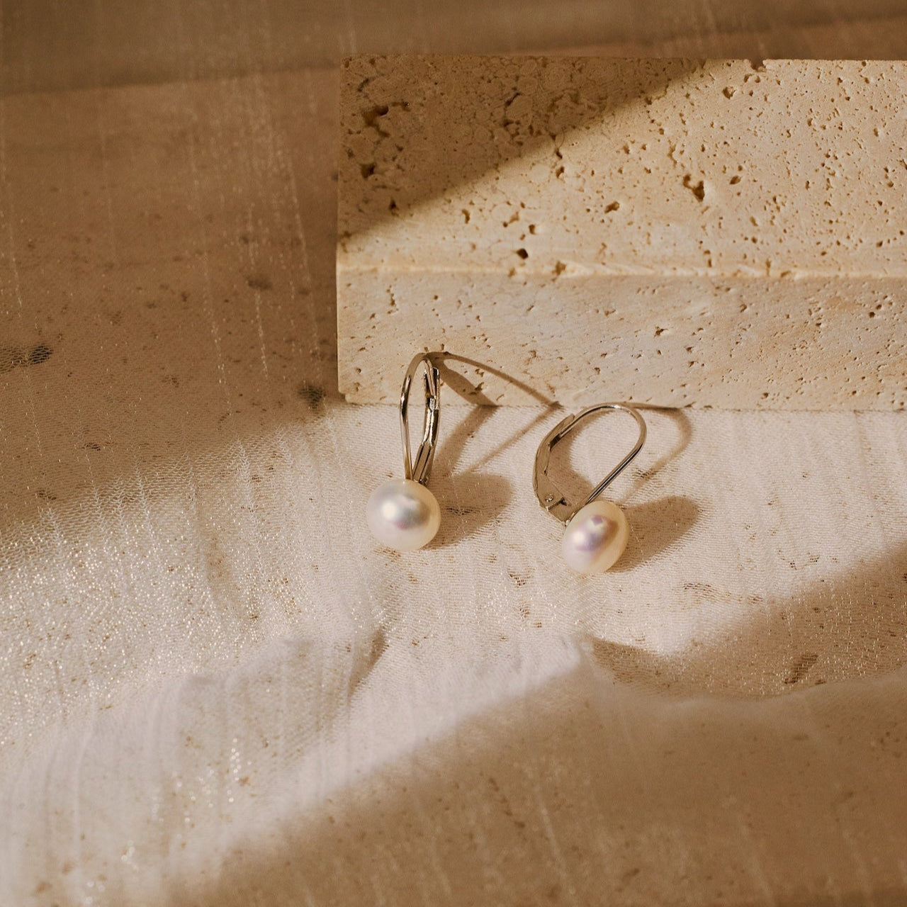 Aurelia French Pearl Earrings
