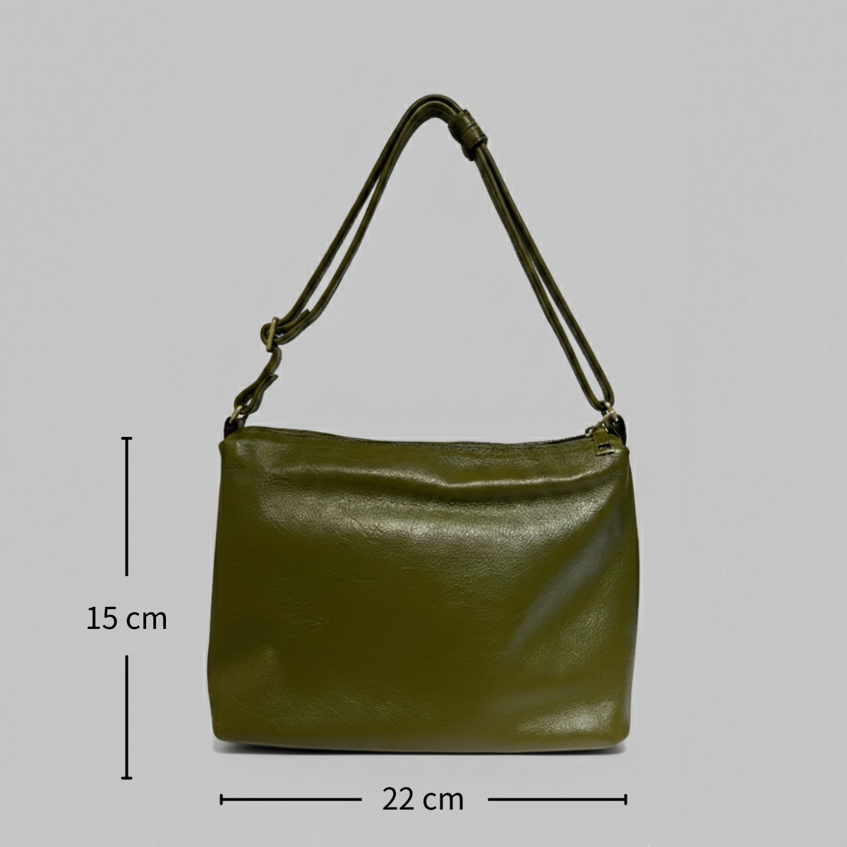 Elvira 迷你全粒面牛皮肩背包