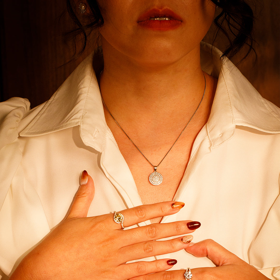 Sterling Silver|Tilda Soft Sunray Necklace