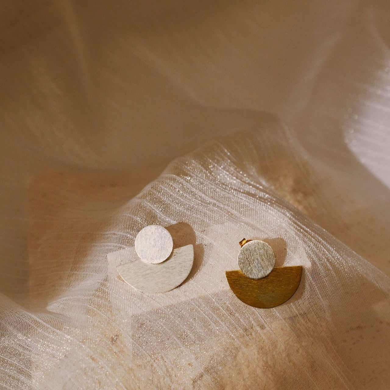 Ophira 雙型圓片耳環