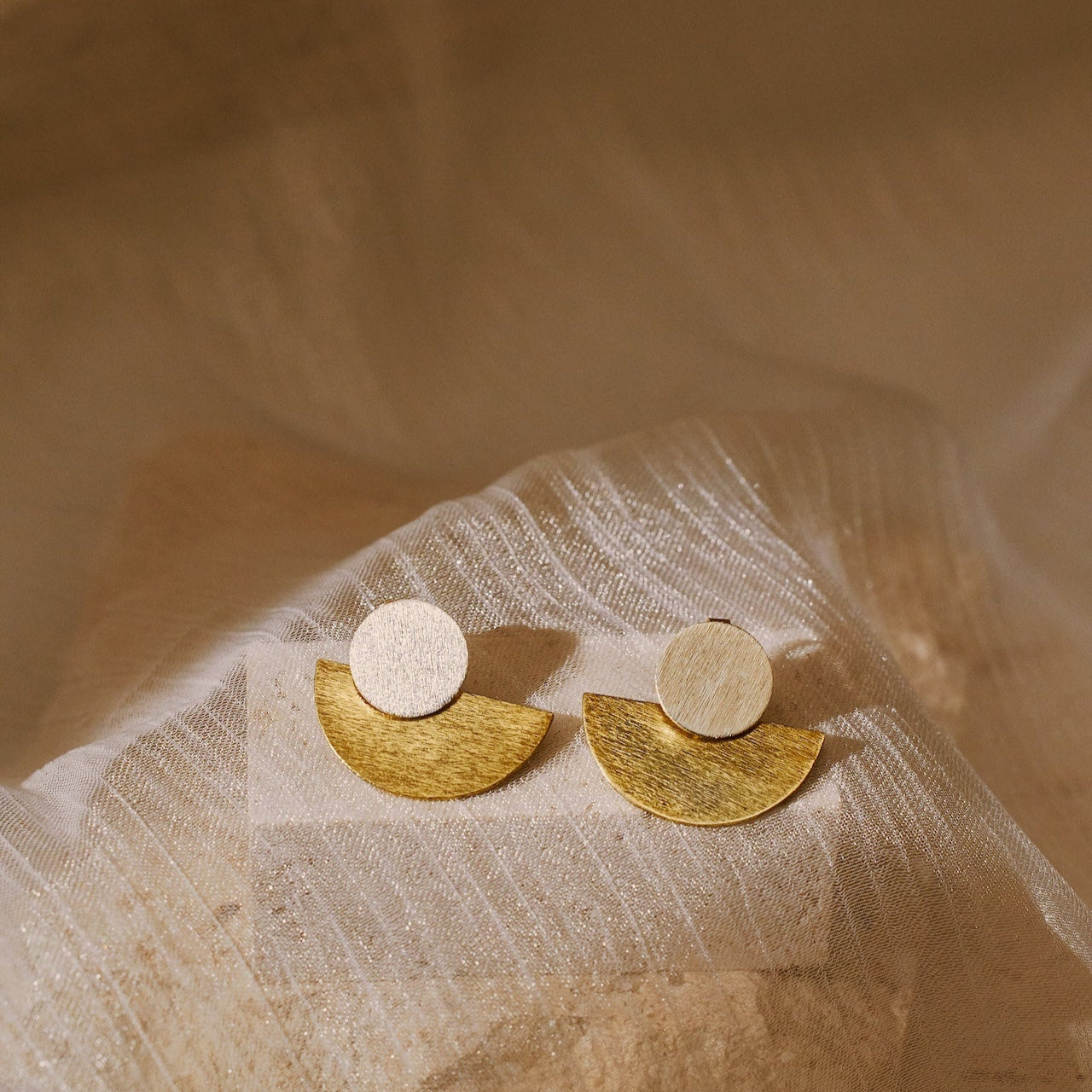 Ophira 雙型圓片耳環