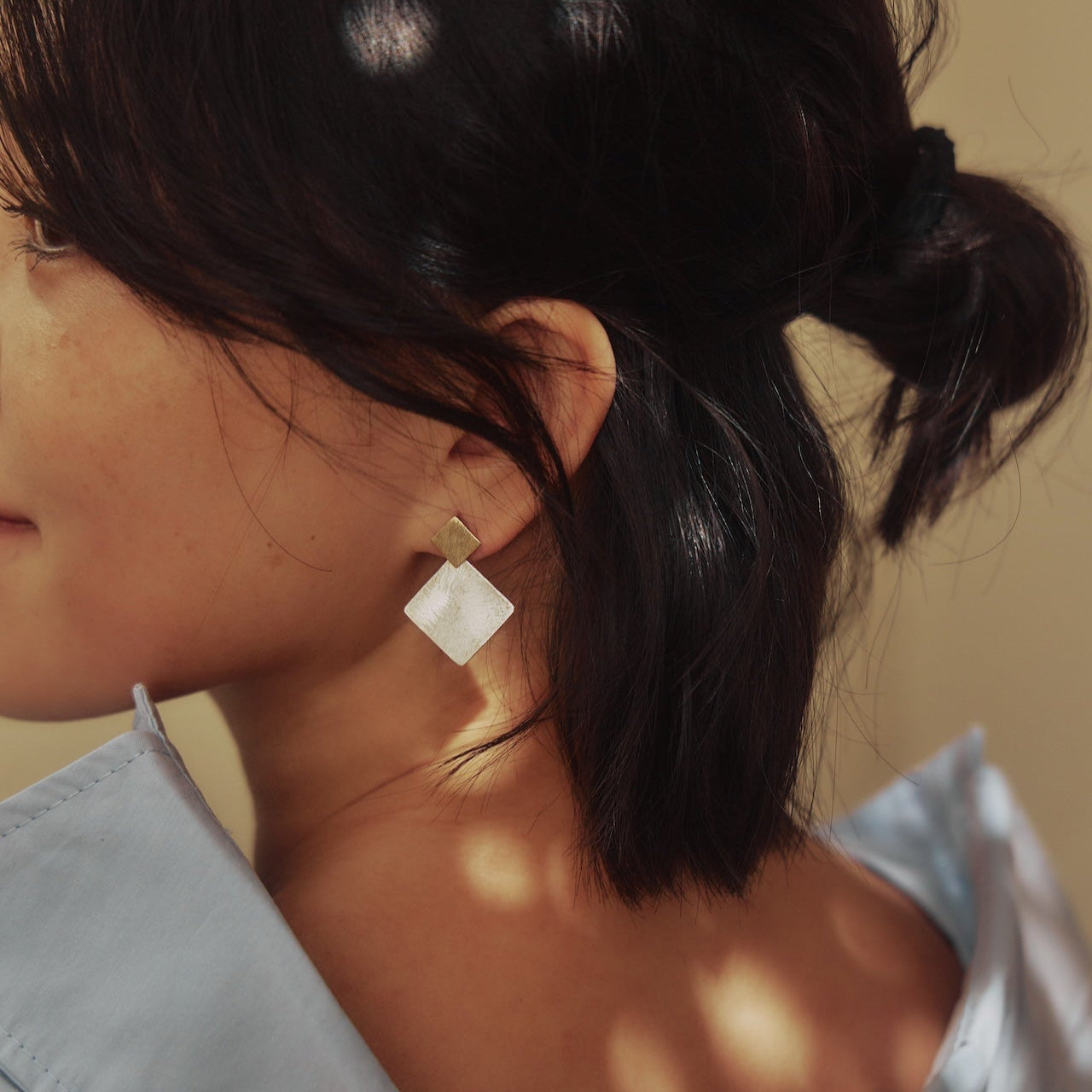 Orla 雙型菱形耳環
