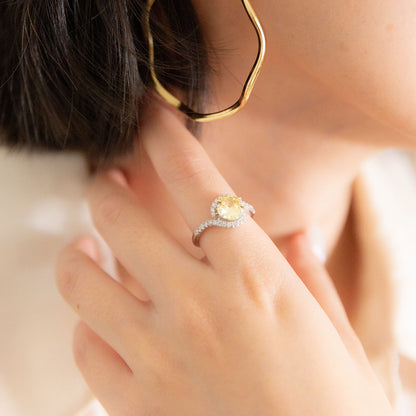 Solene 星芒眼眸可調式銀戒