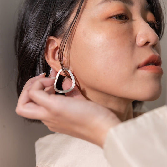 Onda 三角波紋耳環