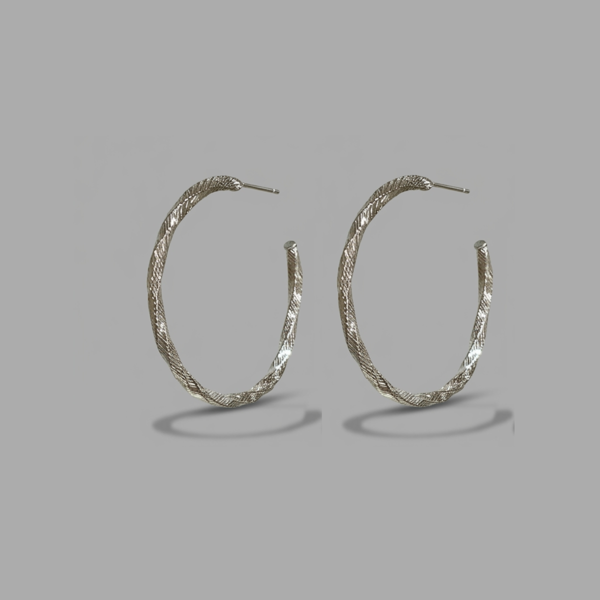 Aurea 羽紋圓圈耳環