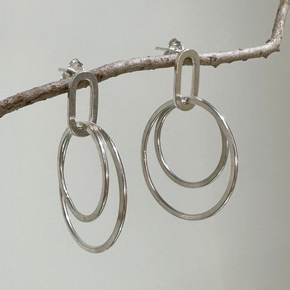 Chloe 雙環線條耳環