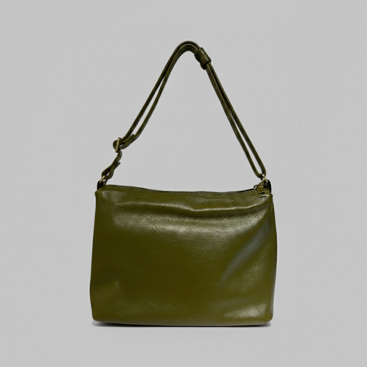 Elvira 迷你全粒面牛皮肩背包