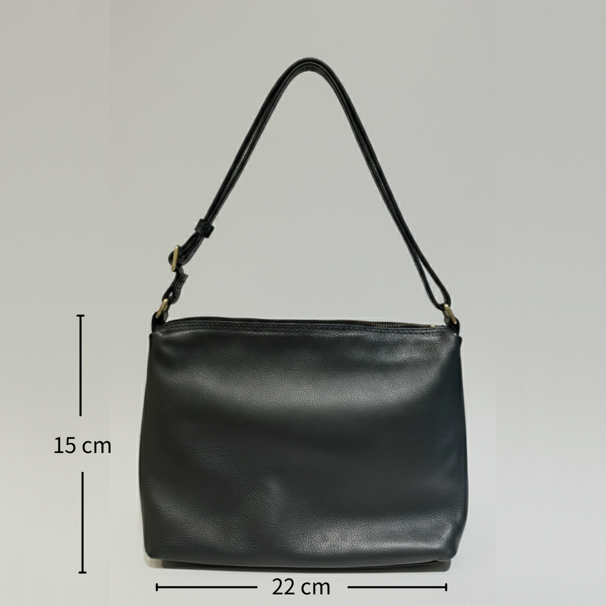 Elvira 迷你全粒面牛皮肩背包