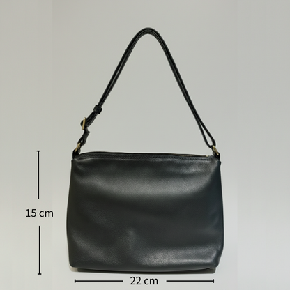 Elvira 迷你全粒面牛皮肩背包