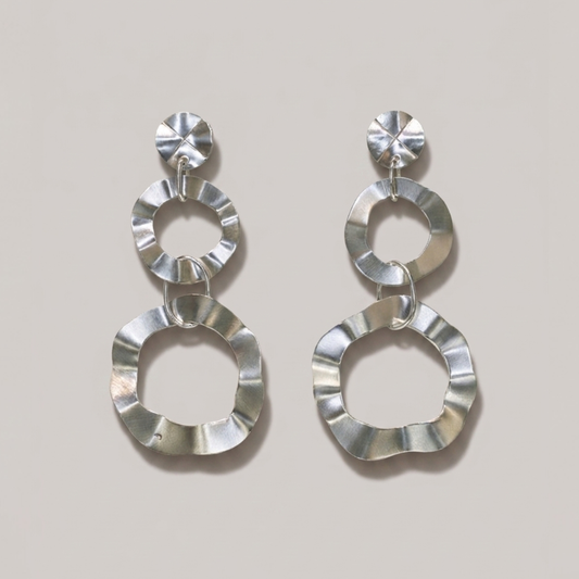 Harper Retro Triple Hoop Earrings