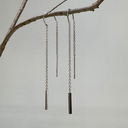 Lior 極細長條垂墜耳鏈