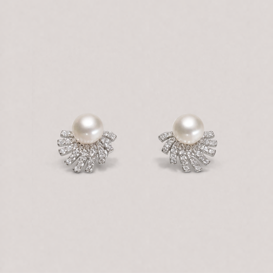 Lumina Pearl & Shine Stud Earrings