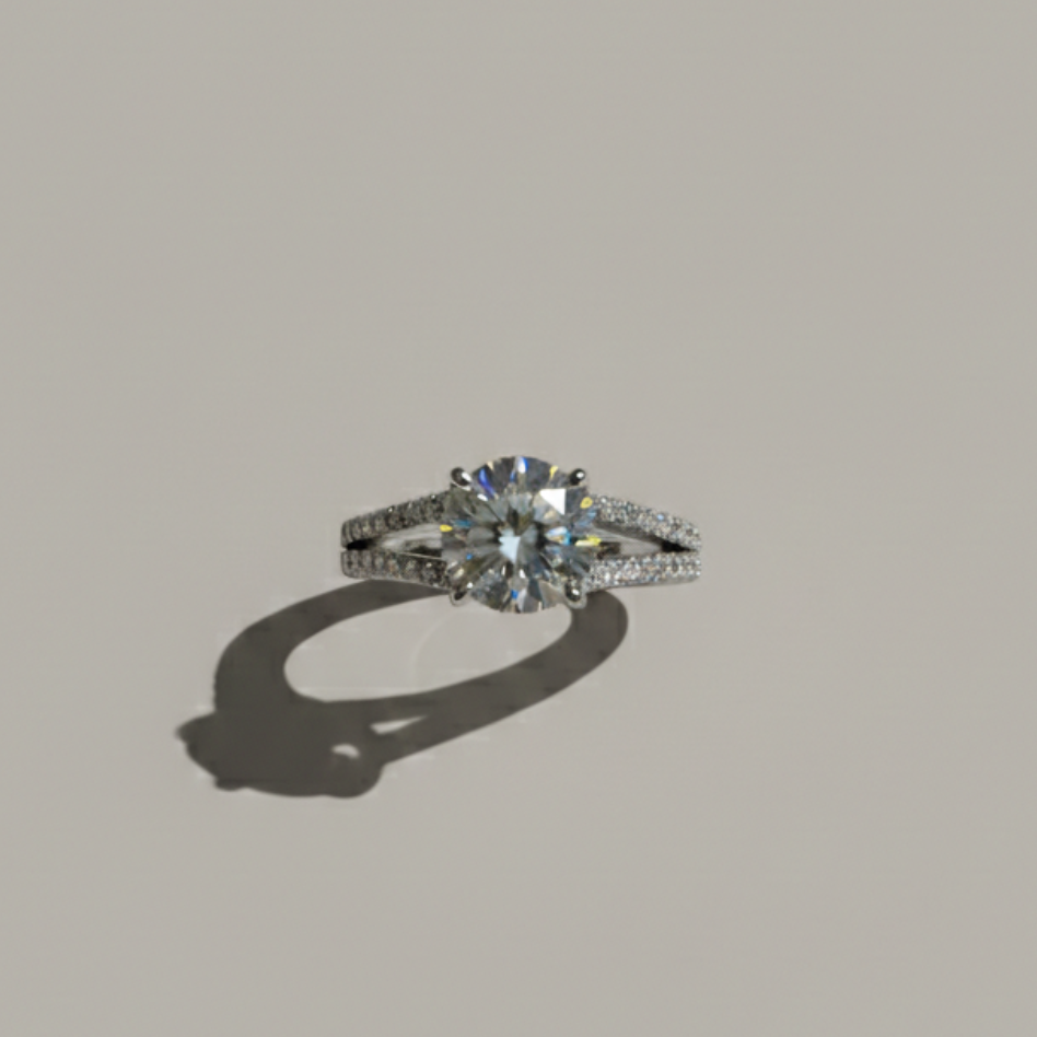 Mira 單鑽白鋯銀戒