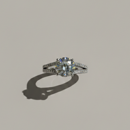 Mira 單鑽白鋯銀戒