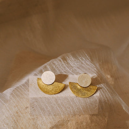 Ophira 雙型圓片耳環