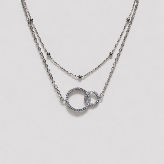 Phoebe Intertwined Double Ring Anklet