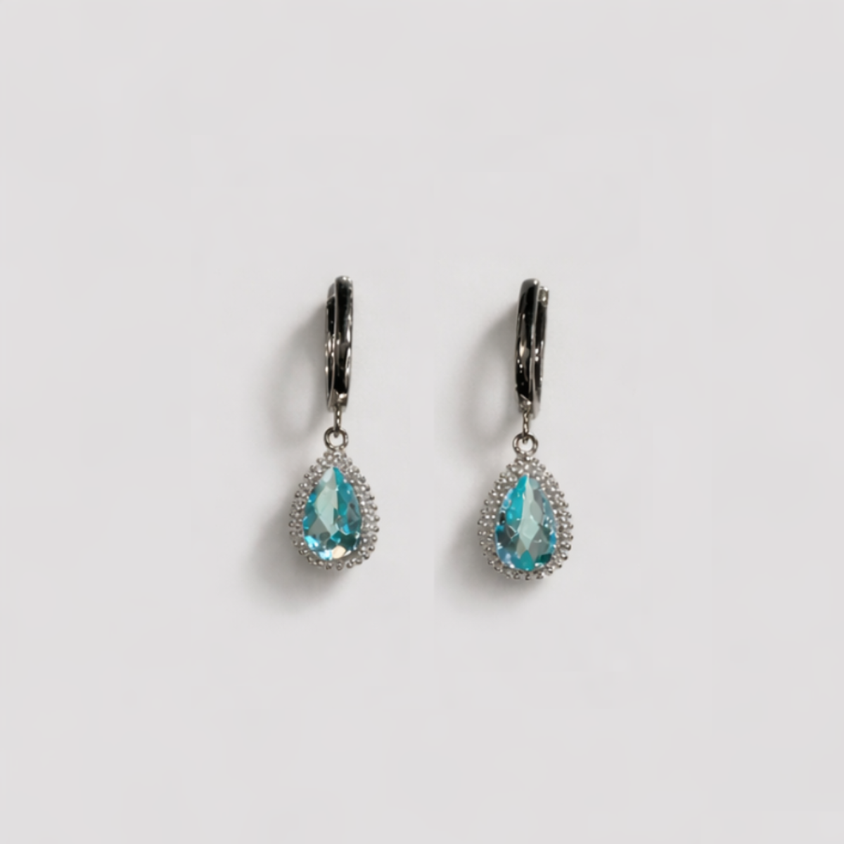 Sterling Silver｜Selene Earrings – Mist Green