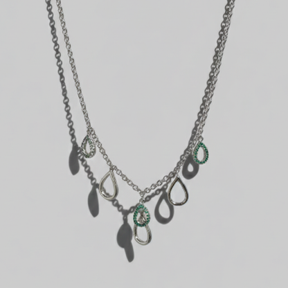 Willow 綠意水滴項鍊
