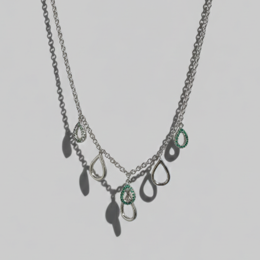 Willow 綠意水滴項鍊